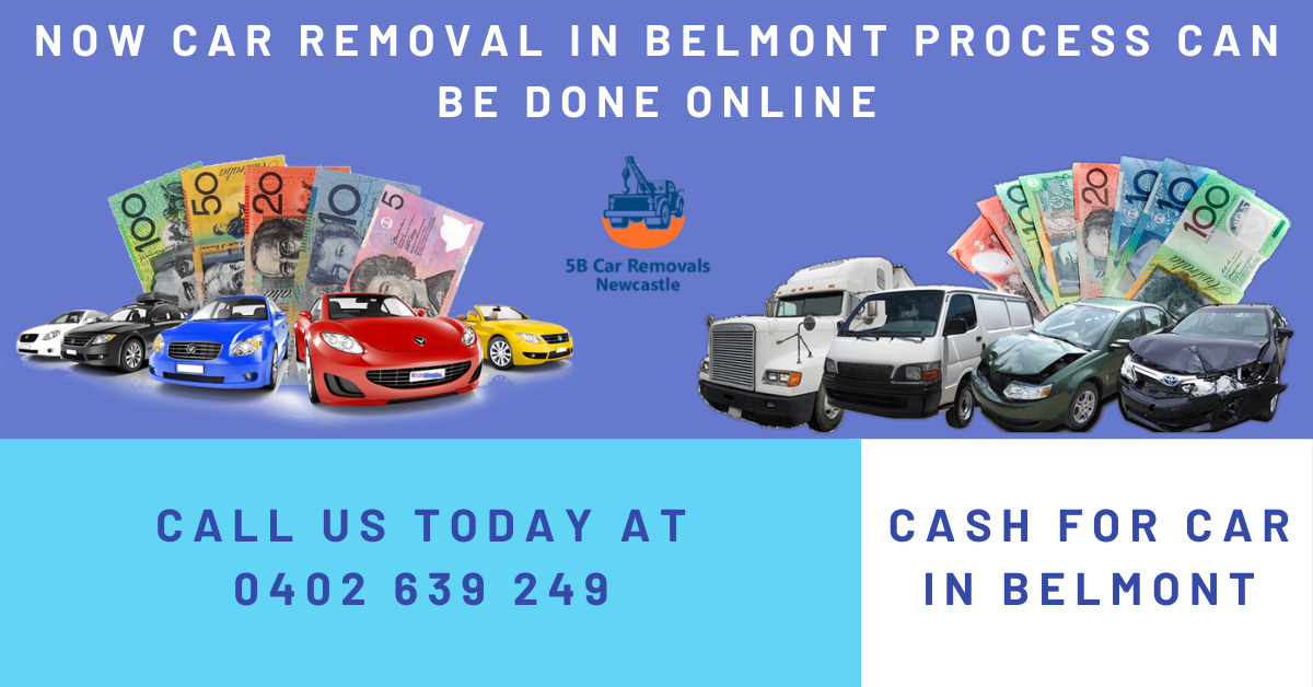 Car Removal in Belmont Process Can Be Done Online